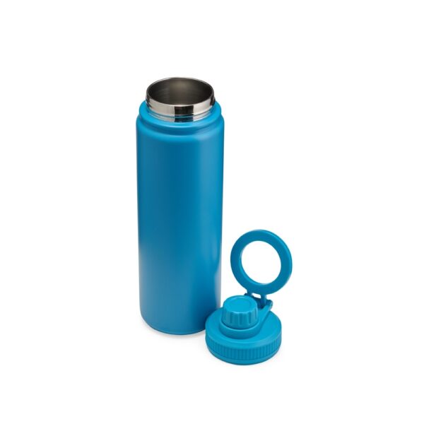 Brinde executivo garrafa térmica azul personalizada
