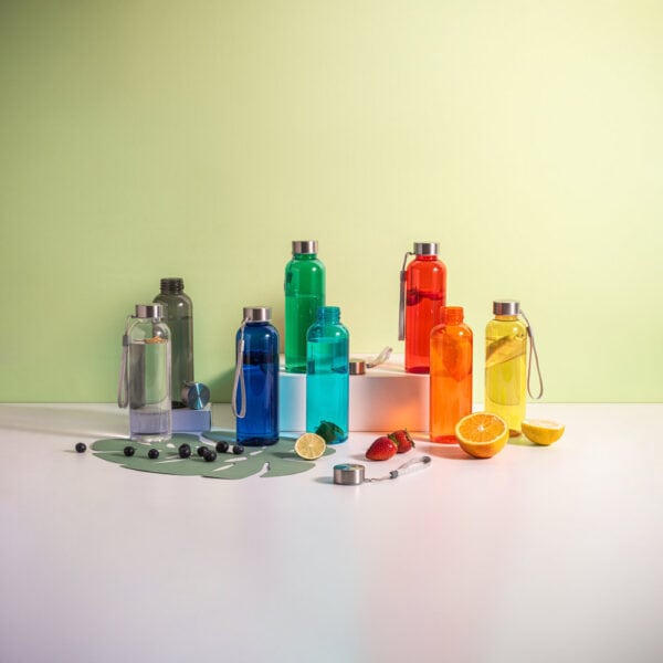 Kit garrafas PET reciclado coloridas brindes com logo