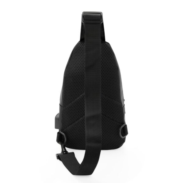Brinde corporativo mochila bege 5L personalizada com logo