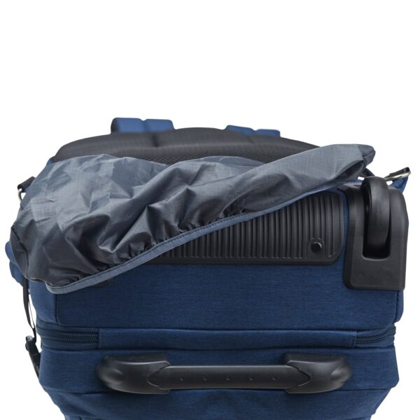 Mochila 17L azul com logo transfer para empresas