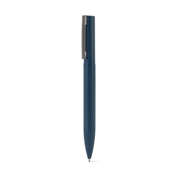 Brinde corporativo caneta metal azul gravação personalizada