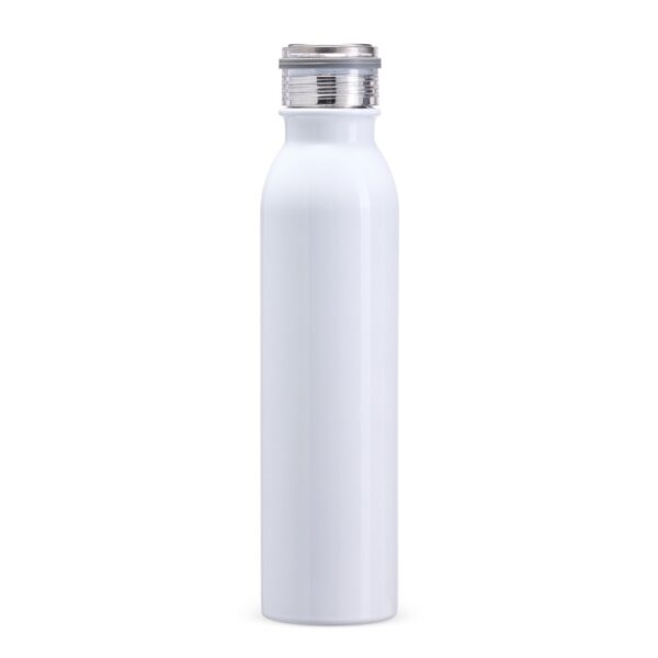 Garrafa personalizada preta inox brinde com logo