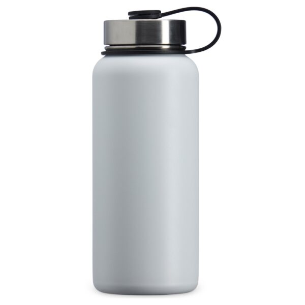 Garrafa térmica branca 950ml personalizada com logomarca