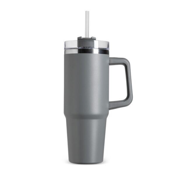 Caneca térmica corporativa branca impressão UV digital
