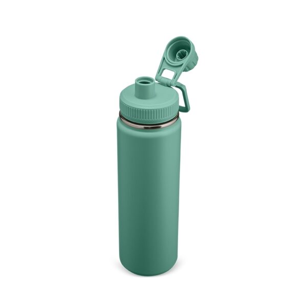Garrafa inox personalizada laranja para brindes empresariais
