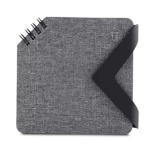 Bloco de Notas Personalizado Couro Sintético Compacto 12×12cm