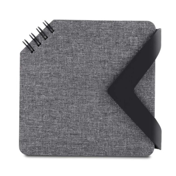 Bloco de Notas Personalizado Couro Sintético Compacto 12×12cm