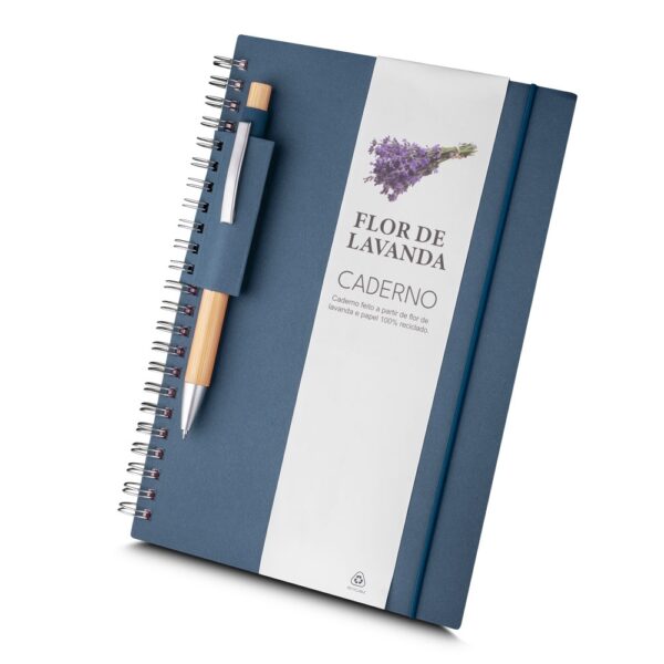 Caderno creme papel reciclado personalizado para empresas