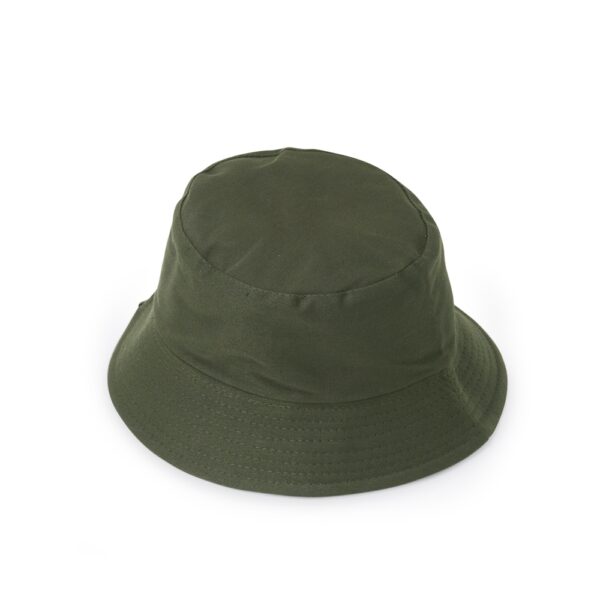 Chapéu bucket verde com logo transfer para empresas