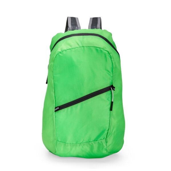Mochila personalizada dobrável azul claro gravação silk