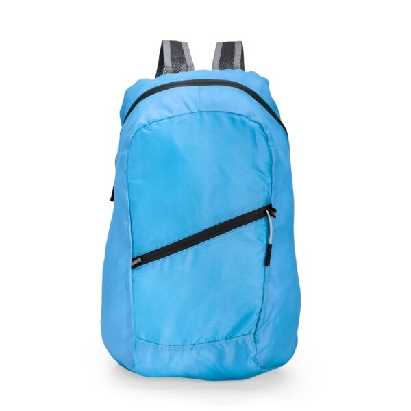 Mochila corporativa dobrável com logo silk preta