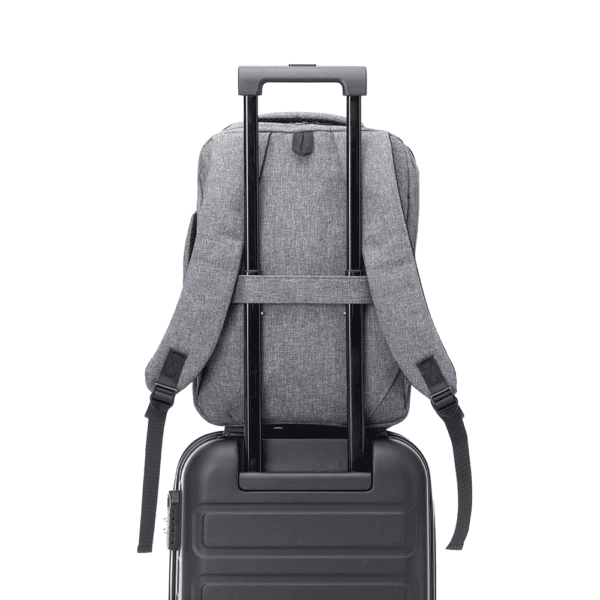 Mochila pasta executiva cinza para brindes com gravação