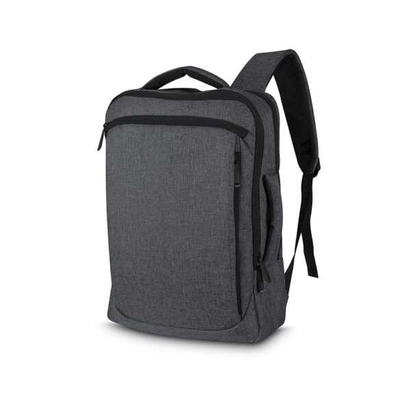 Mochila executiva grafite com gravação silk para empresas