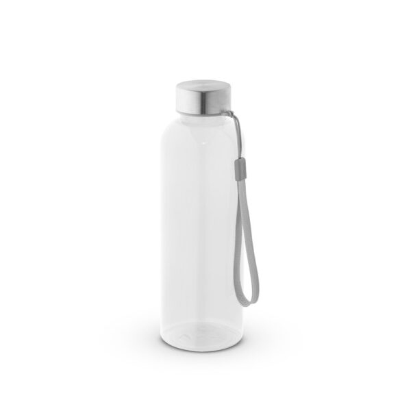 Garrafa corporativa PET 100% reciclado azul com logo
