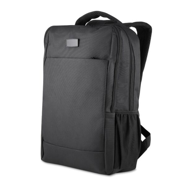 Mochila corporativa preta com gravação silk 16L
