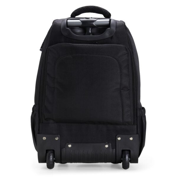 Mochila trolley preta com silk personalizado empresa