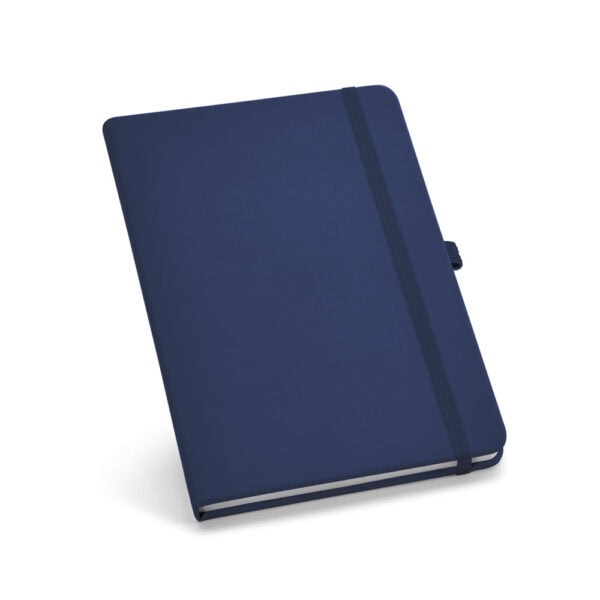 Caderno corporativo preto couro sintético sem pauta