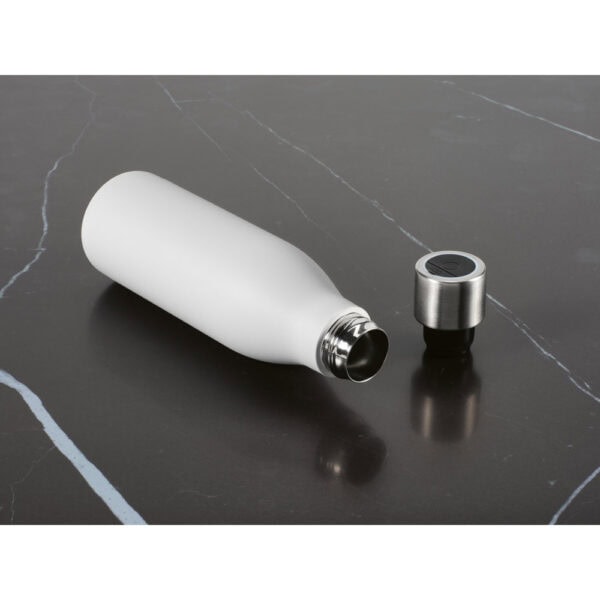 Brinde garrafa térmica inox branca personalizada 500ml