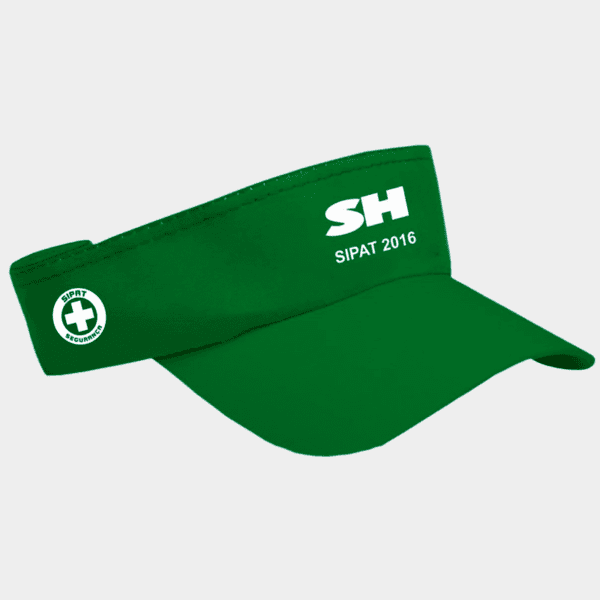 Viseira de microfibra personalizada com gravação em silk screen