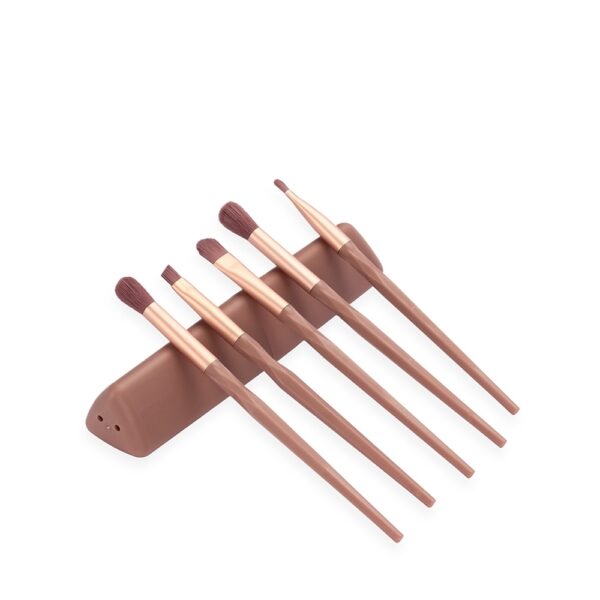 Kit pincel maquiagem personalizado 5 peças brinde feminino