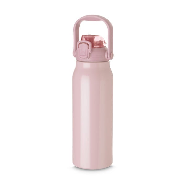 Brinde garrafa térmica amarela personalizada empresa
