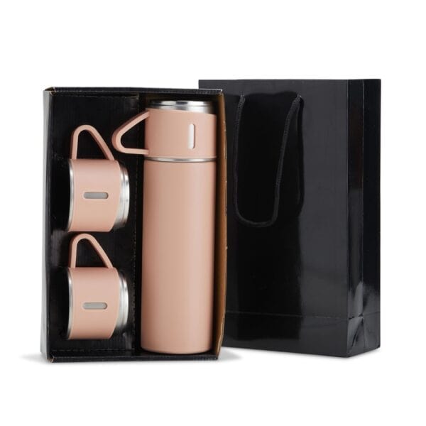 Kit garrafa azul corporativo xícaras gravação laser 450ml