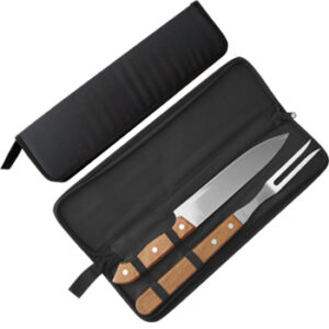 Kit Churrasco Personalizado 2 Peças Estojo Nylon Proteção