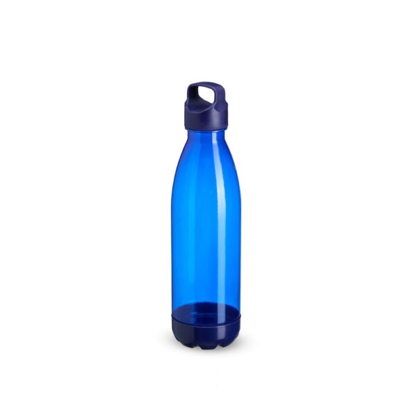 Garrafa laranja com logo gravação UV corporativa
