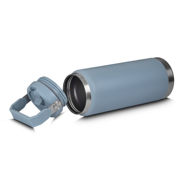 Brinde corporativo garrafa térmica branca laser
