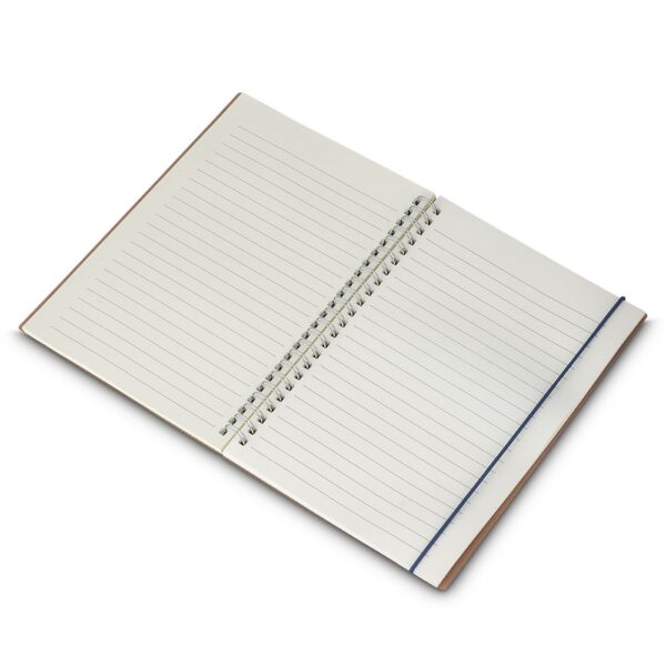 Caderno corporativo reciclado verde gravação silk empresa