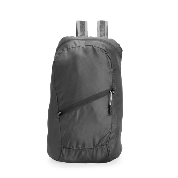 Mochila personalizada dobrável azul brinde empresa