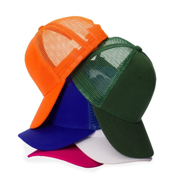 Boné personalizado poliéster aba curva com tela colorido