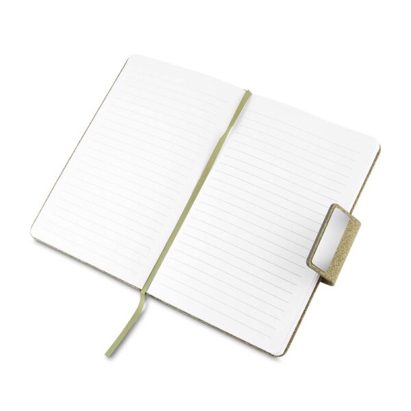 Caderno com gravação silk para brindes corporativos chá