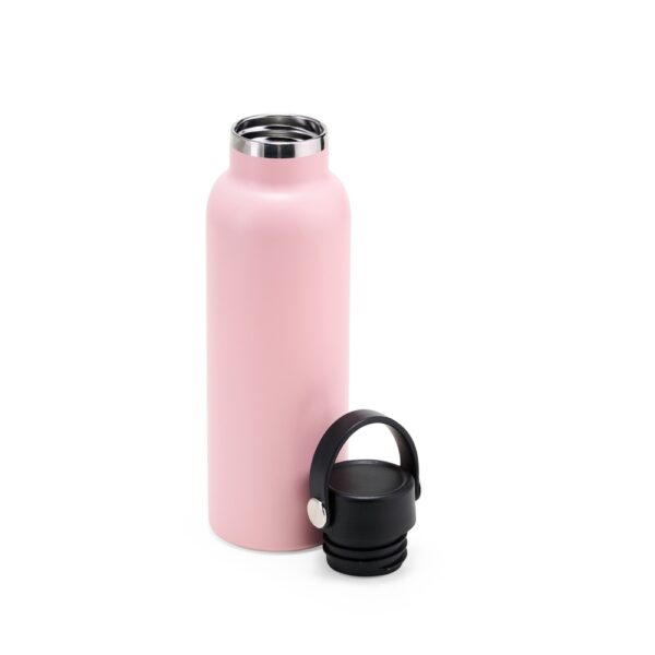 Garrafa térmica preta 550ml gravação laser corporativa