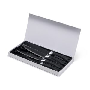 Kit Churrasco Personalizado 6 Peças Inox Estojo com Alça