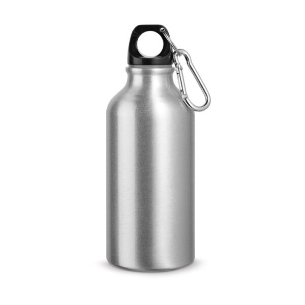 Garrafa corporativa cromada 400mL gravação a laser
