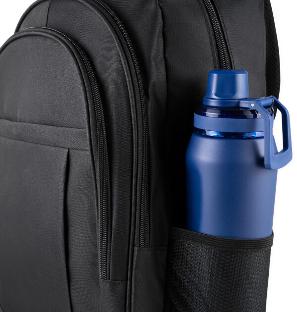 Mochila preta 15,6 com gravação para brindes corporativos