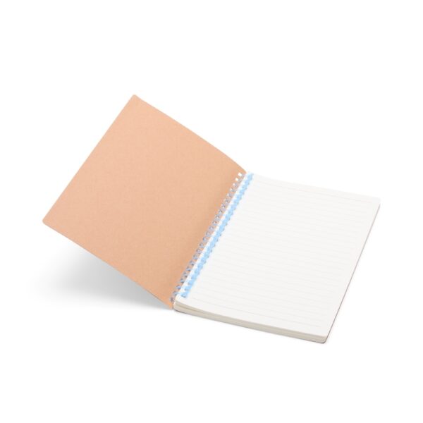Caderno corporativo kraft amarelo gravação silk