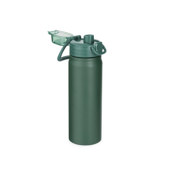 Garrafa térmica azul com logo empresarial 680ml
