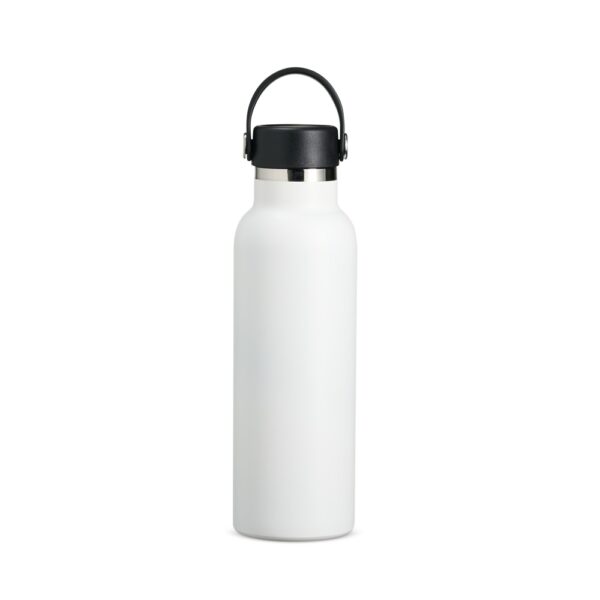 Garrafa térmica azul personalizada com logomarca inox