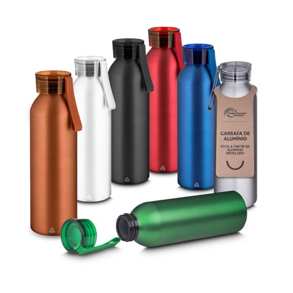 Garrafa personalizada alumínio 600ml corporativa