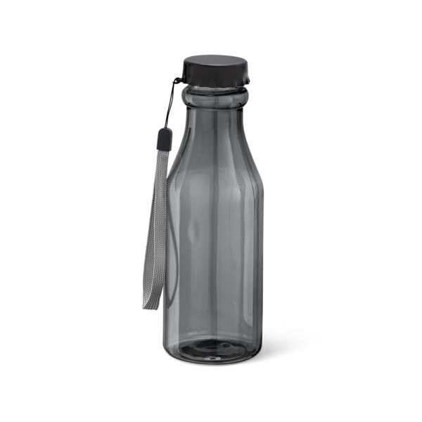 Garrafa plástica preta com logo corporativo 510ml