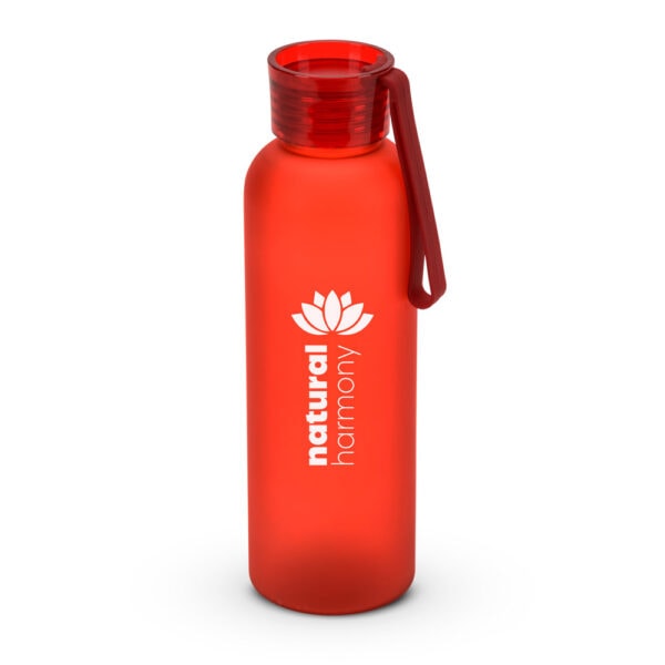 Garrafa plástica azul personalizada 600ml brinde empresa