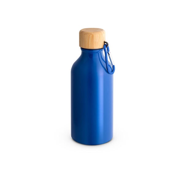 Brinde corporativo garrafa preta alumínio reciclado 400ml