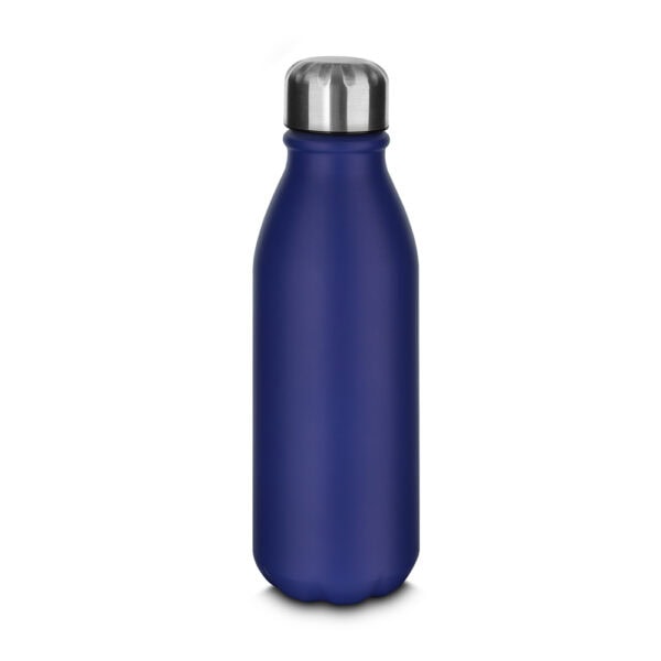 Garrafa personalizada alumínio azul brinde com logo