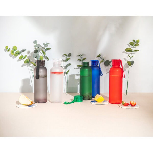 Brinde garrafa plástica 600ml personalizada cor preta