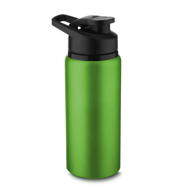 Garrafa alumínio preta com logo corporativo 650ml
