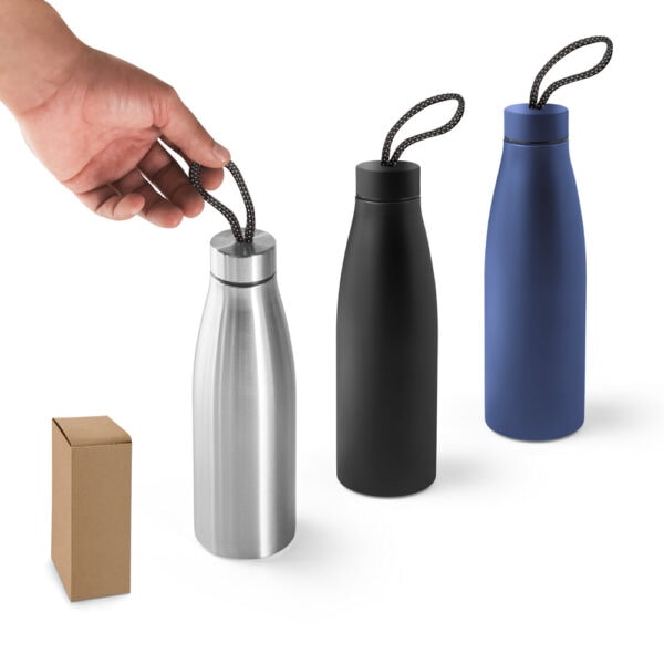 Garrafa personalizada inox reciclado 710ml cromada