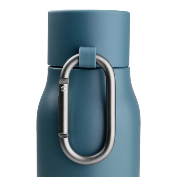 Garrafa térmica azul personalizada para empresas