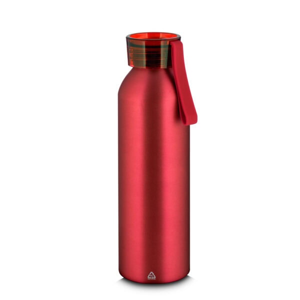 Brinde garrafa alumínio 600ml gravação laser azul